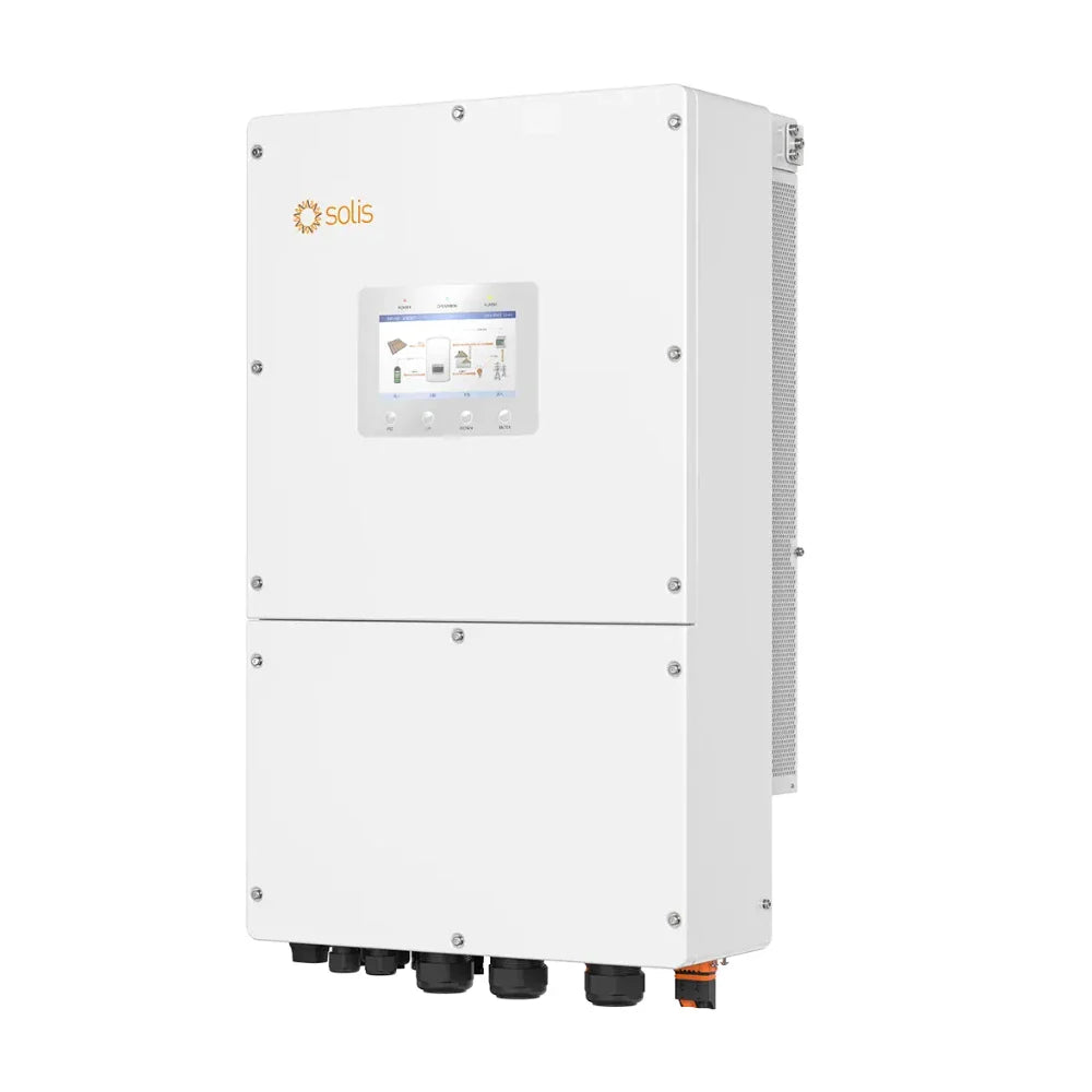 Solis S6-EH3P40K-H aszimmetrikus hibrid inverter 40kW - 3 fázis, 4 MPPT, kijelzővel, nagyfeszültségű (HV)