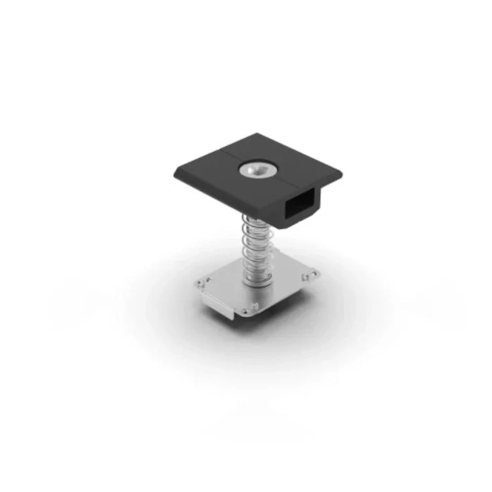Mountkit FLAT10 köztes leszorító földelőlapkával fekete (50 db)