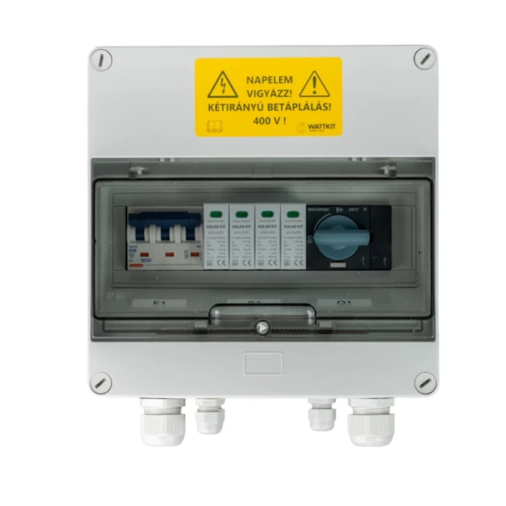 WattKit előreszerelt AC védelmi doboz 16A (túlfeszültség-védelem, T2)