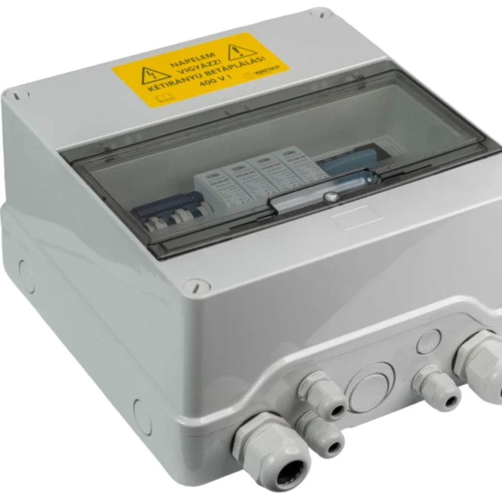 WattKit előreszerelt AC védelmi doboz 6A (villám- és túlfeszültség-védelem, T1/T2)